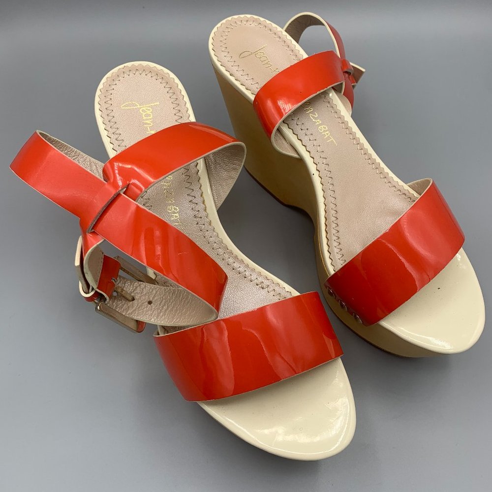 Jean Michel de Cazabat wedge wood sandals